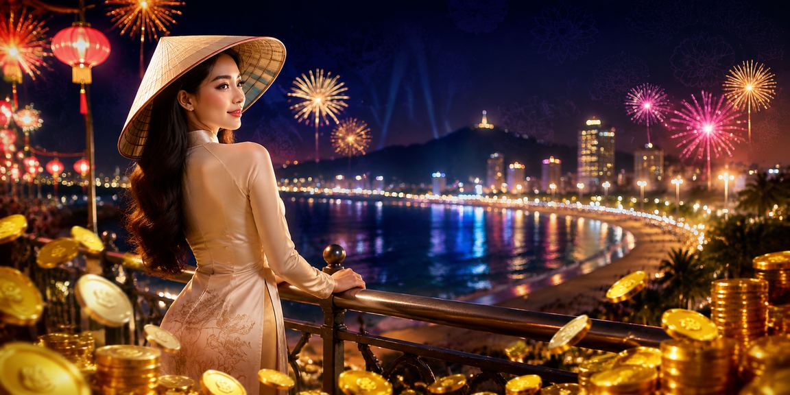 Không gian cá cược giải trí với hình ảnh nón lá đặc trưng tại Vũng Tàu